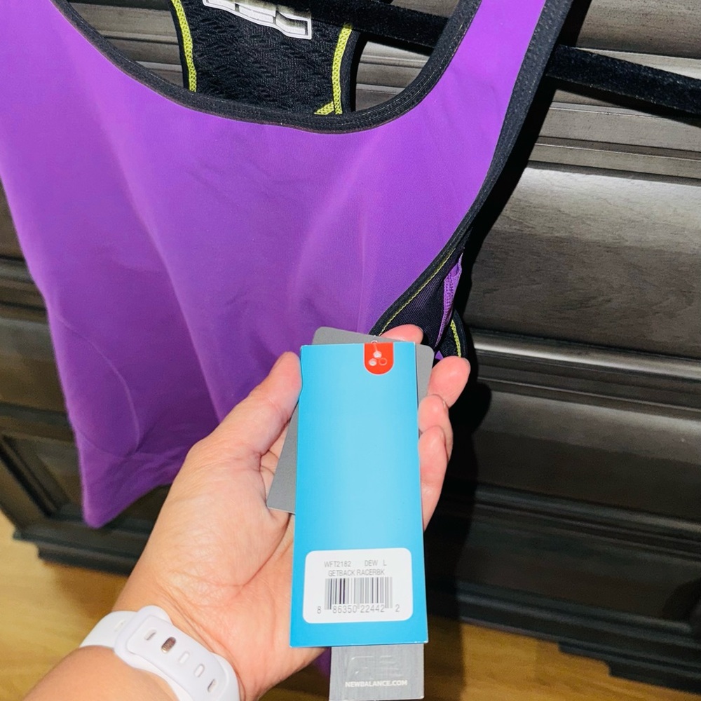 Brand New —New Balance Purple Tank Top, perfect for workout, hiking or OOTD